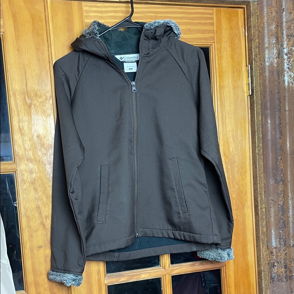 Columbia Women’s/Men's Dark Brown Raincoat, Size M
